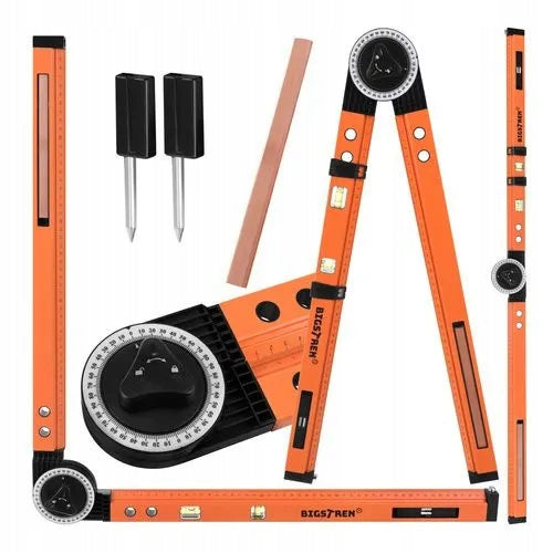 ADJUSTABLE PROTRACTOR CARPENTRY CONSTRUCTION ANGLE CARPENTRY LEVEL PENCIL