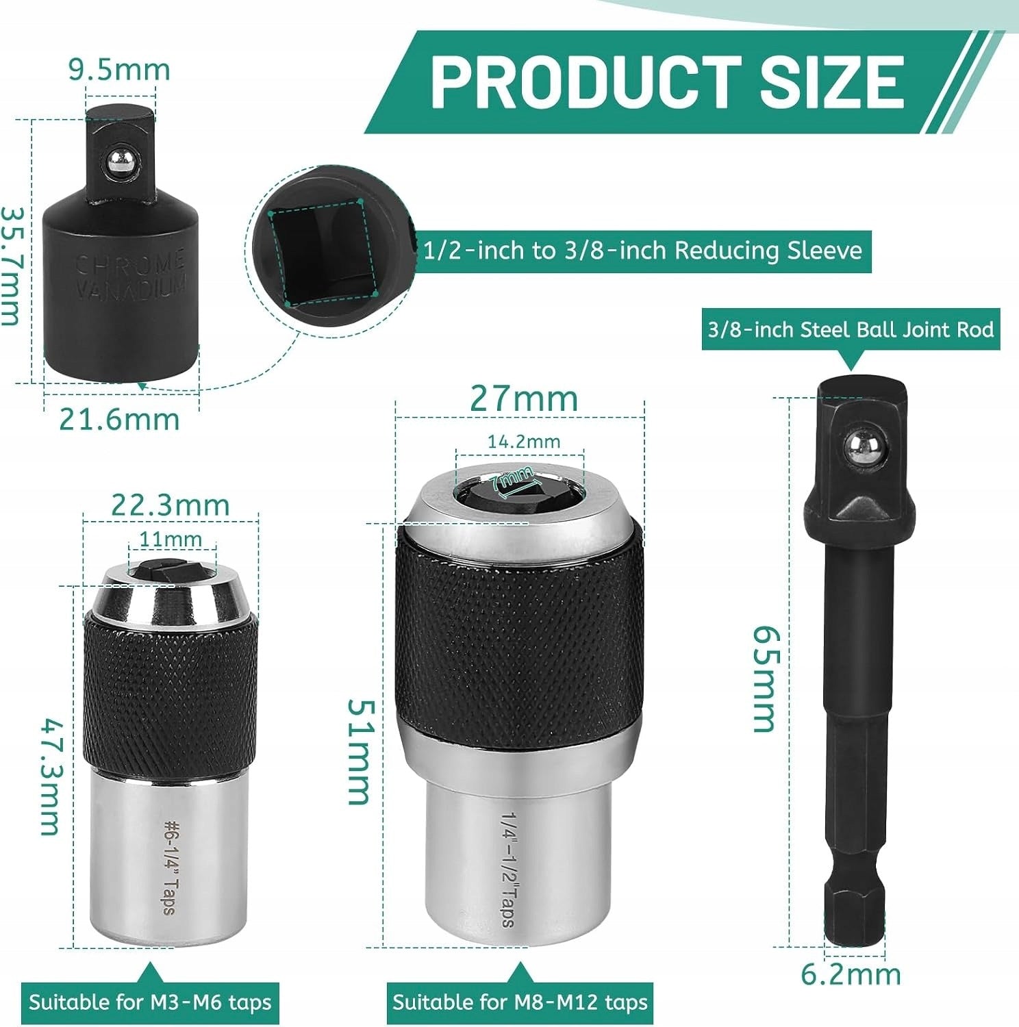ADJUSTABLE SOCKET WRENCHES 3 Brand MA