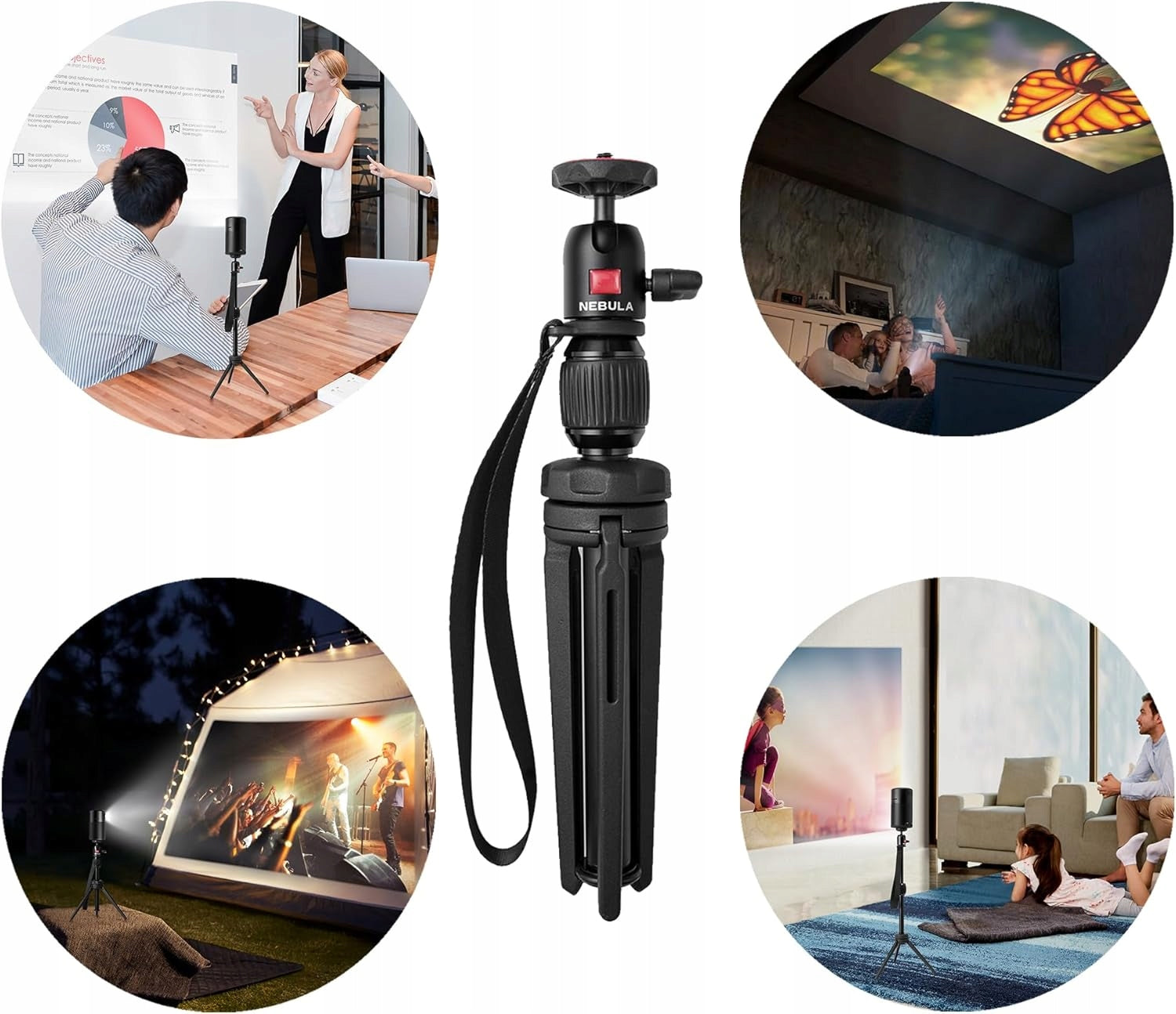 ADJUSTABLE TRIPOD FOR PROJECTOR CAPSULE ALUMINUM COMPACT Manufacturer code STATYW PROJEKTOR CAPSULE ALUMINIOWY KOMP
