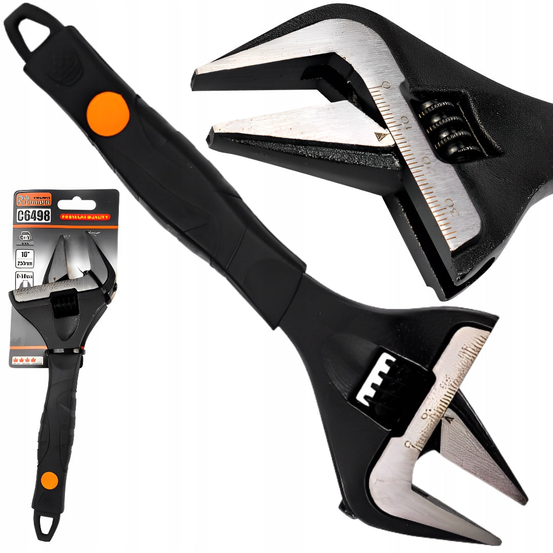 ADJUSTABLE WRENCH ADJUSTABLE SWEDE 10'' WIDE 0-50mm SOLID RICHMANN C6498