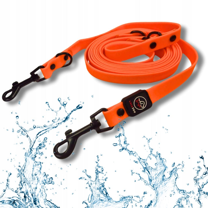 ADJUSTABLE training LEASH, REMOVABLE, waterproof PVC 5M orange rope Brand Lalazoo