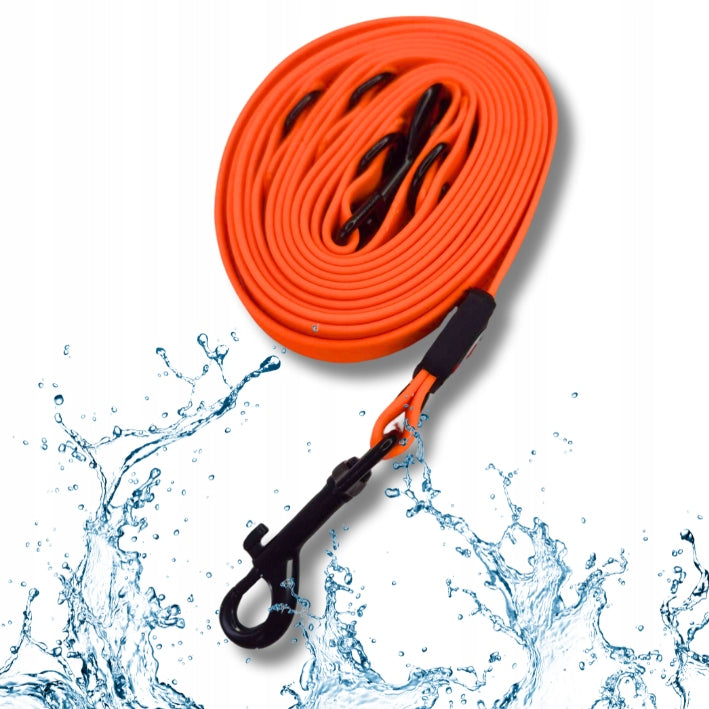 ADJUSTABLE training LEASH, REMOVABLE, waterproof PVC 5M orange rope Manufacturer code 5903857449402