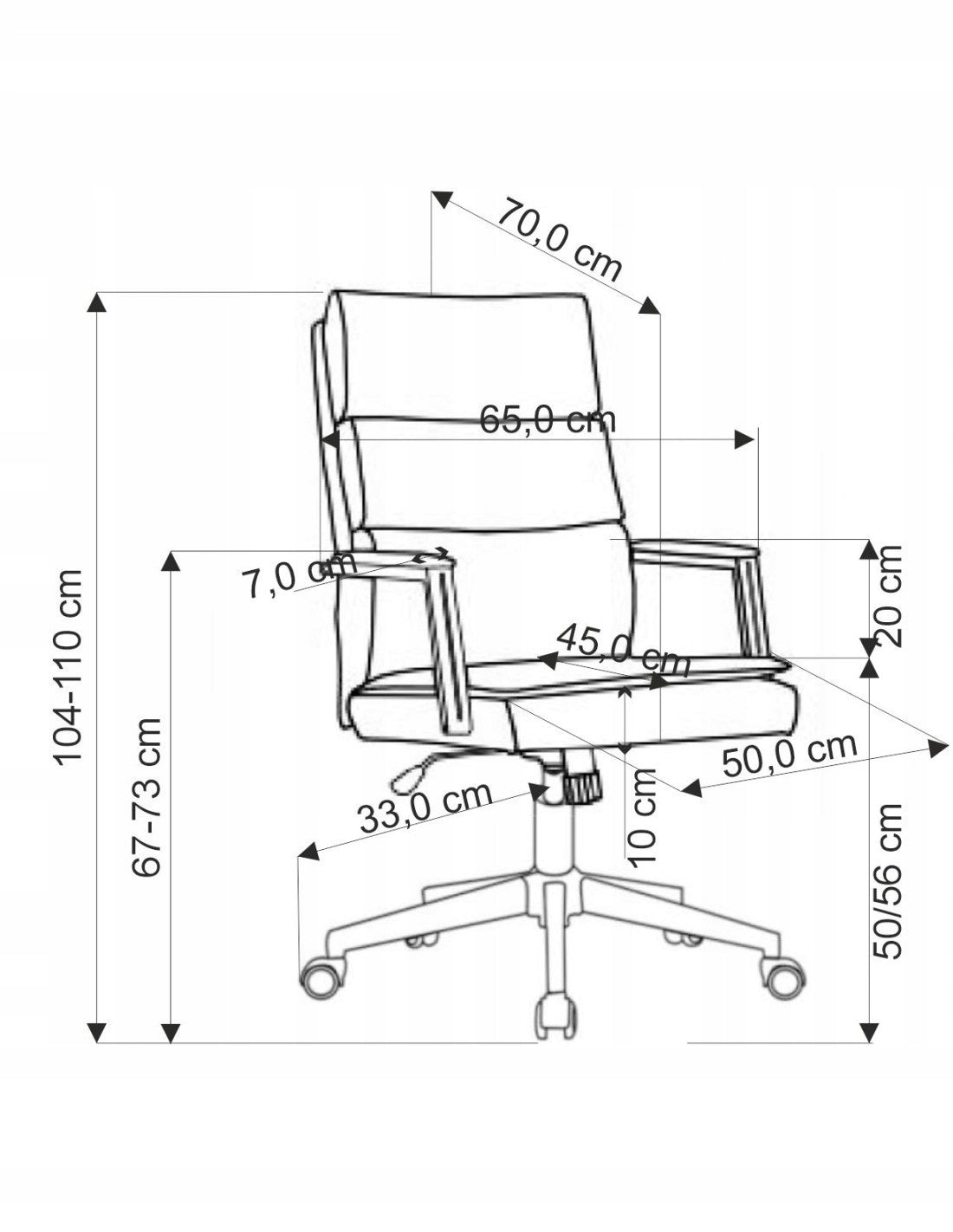 ADRIANO Olive Swivel Chair - Modernity and Comfort with TILT Mechanism Furniture depth 70 cm