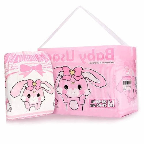 ADULT DIAPER PRINTED BABY USAGI M 71 96CM 10PCS Steel