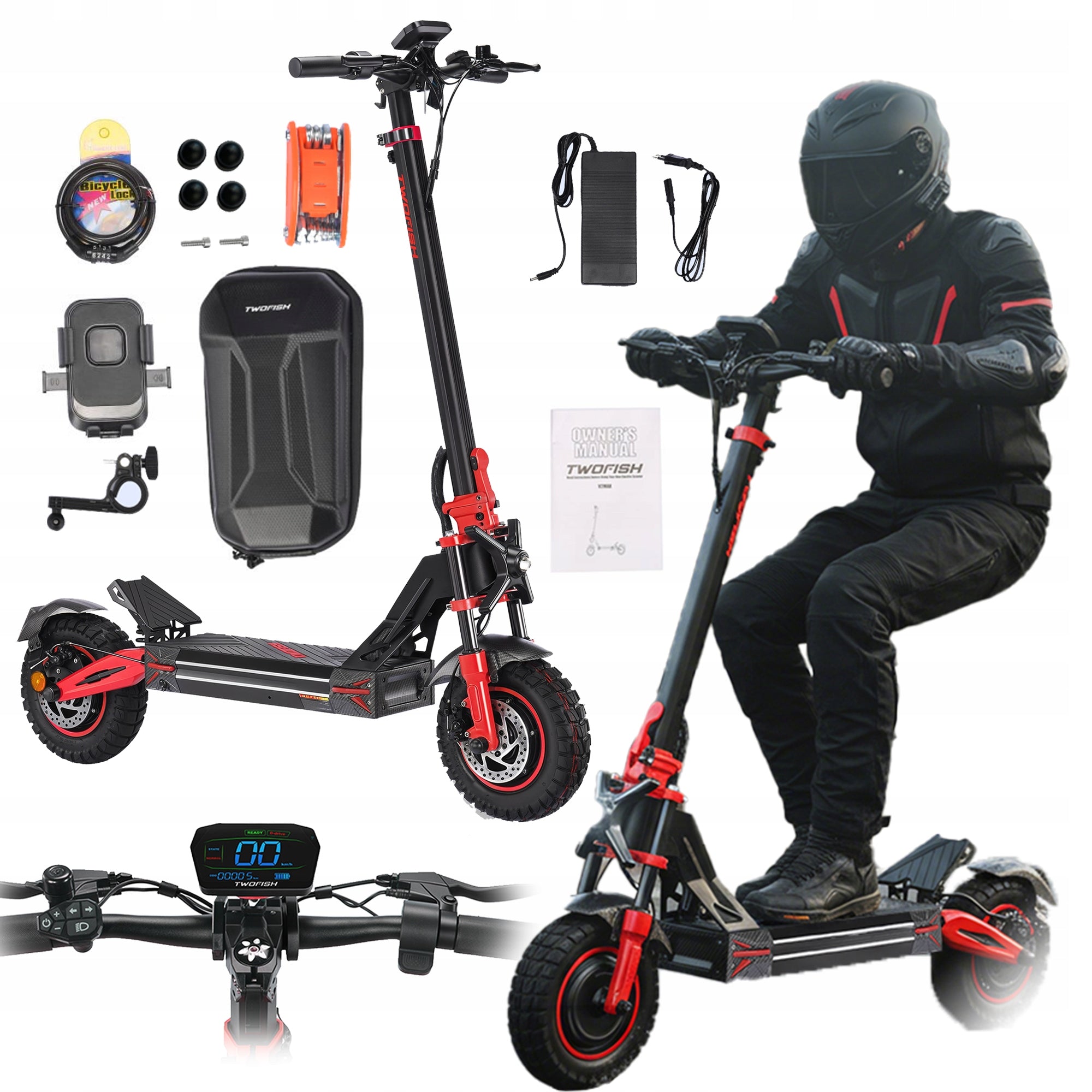 ADULT ELECTRIC SCOOTER TWOFISH TW4 PRO 3280W 60V23Ah Folding