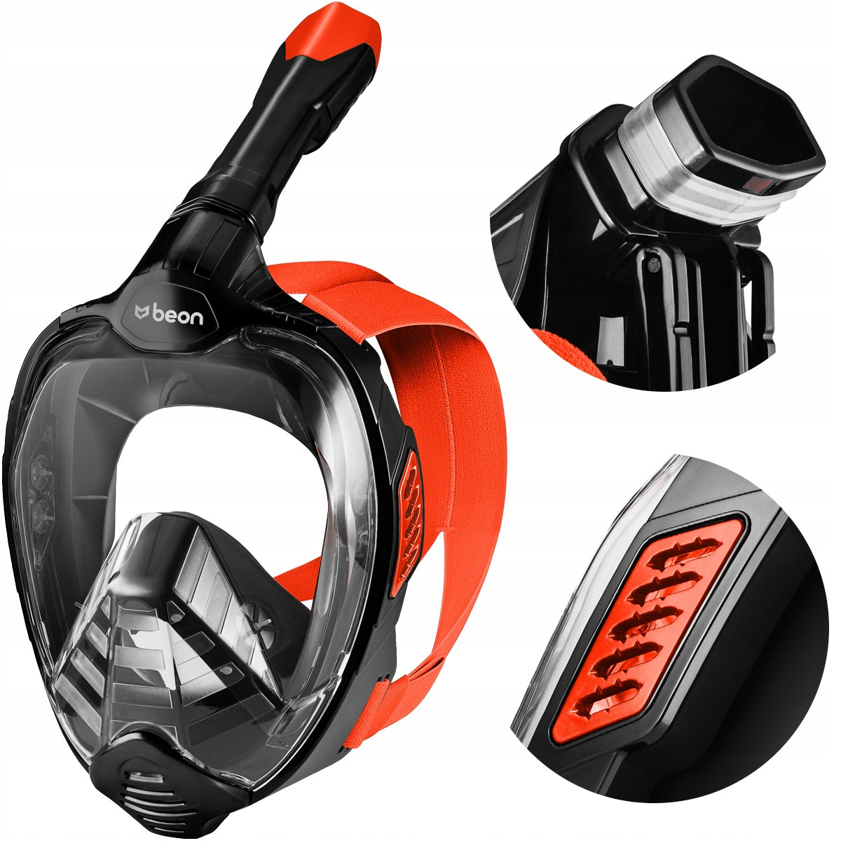 ADULT FULL FACE DIVING SNORKELING MASK FOR WATER L/XL