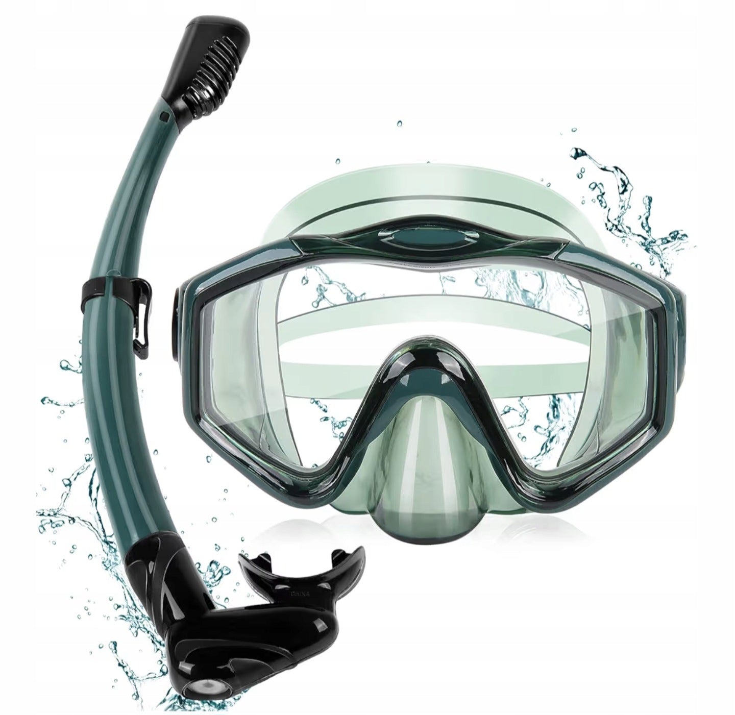 ADULT SWIMMING DIVING GLASSES SNORKELING SET WITH PIPE