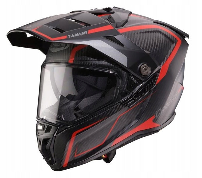 ADVENTURE HELMET CABERG DUAL TANAMI CARBON GRAVITY RED GREY XL
