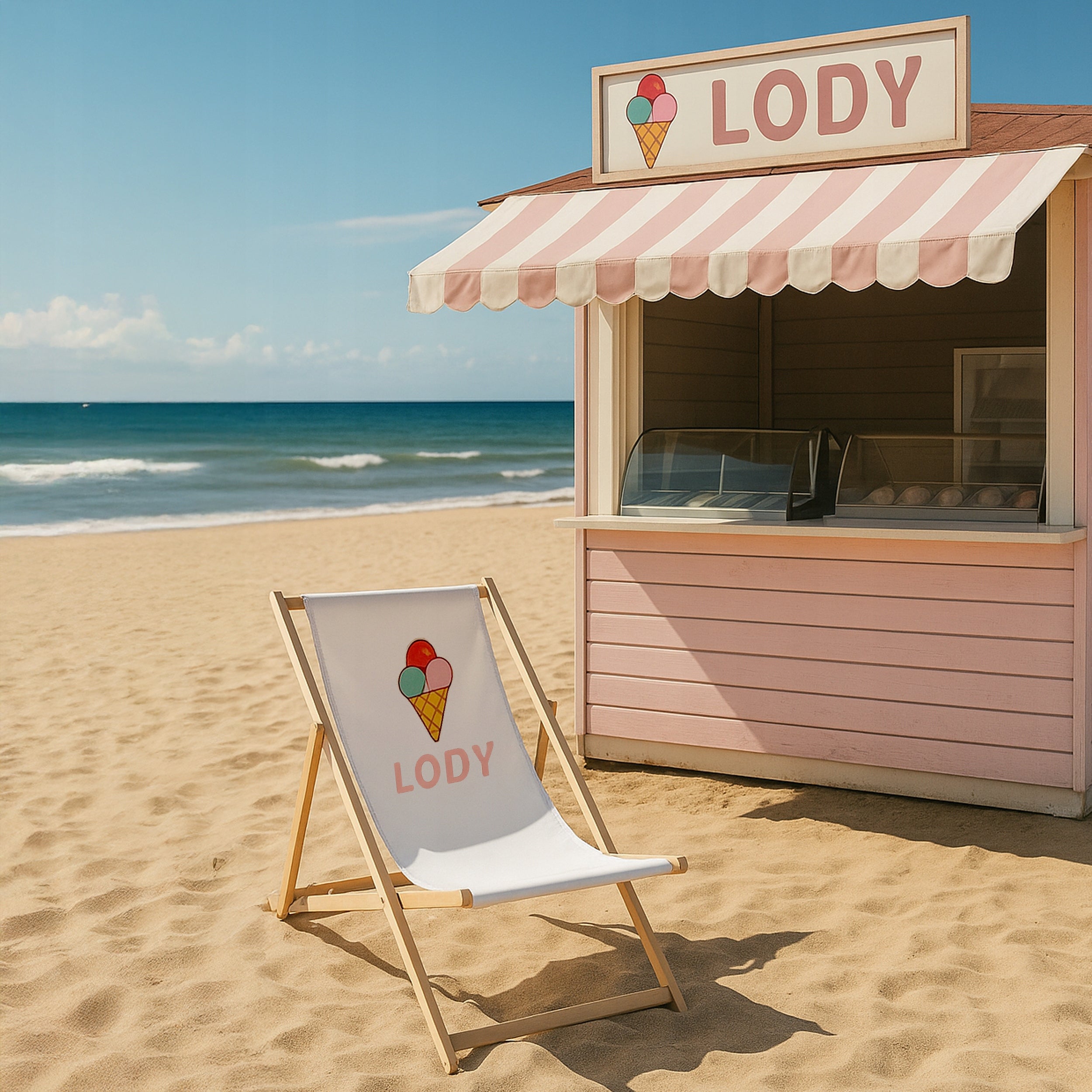 ADVERTISING LOUNGER WITH ANY LOGO PRINT PHOTO NAME WOODEN ARTWORK Brand no brand