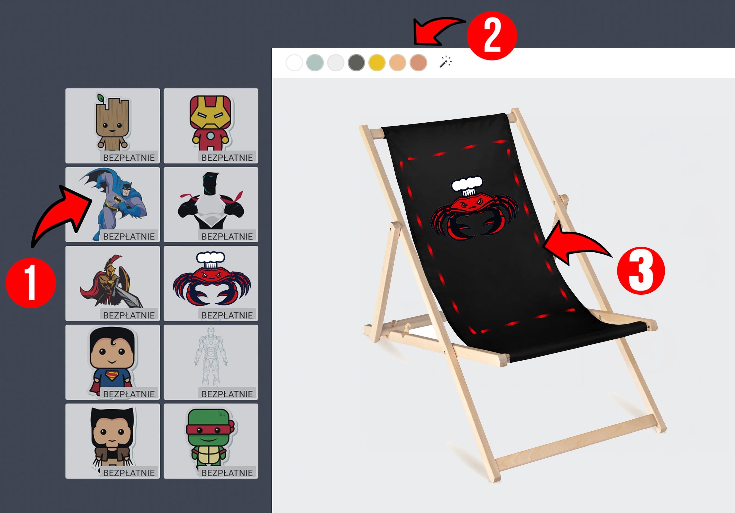 ADVERTISING LOUNGER WITH ANY LOGO PRINT PHOTO NAME WOODEN ARTWORK Length (longer side) 55 cm