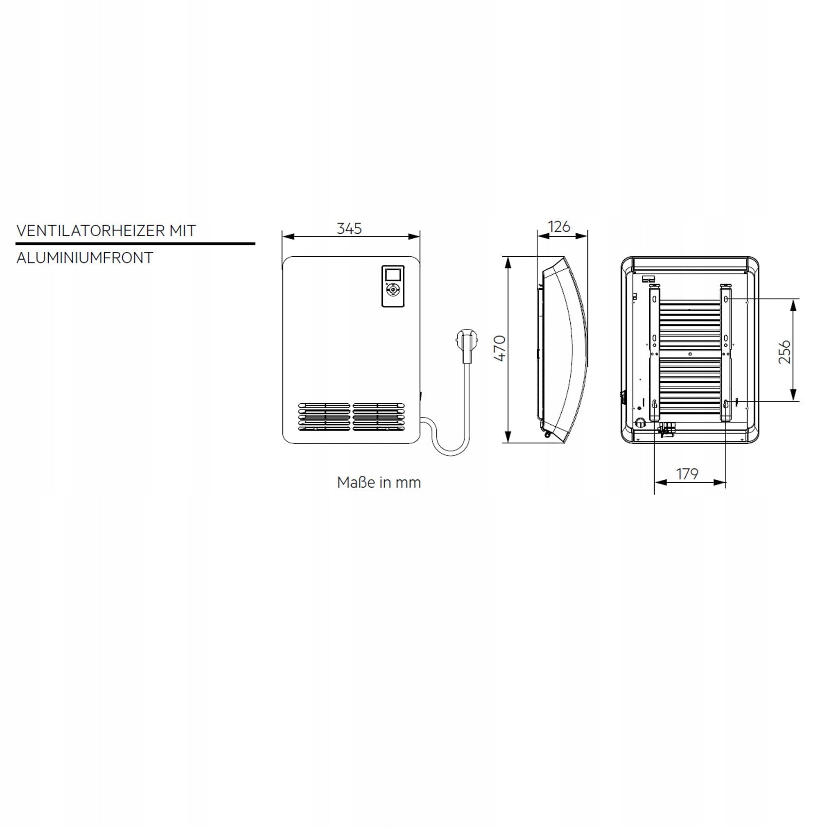 AEG VH Comfort Energy Efficient Fan 2000W LCD Quiet Mode 25m² Brand AEG