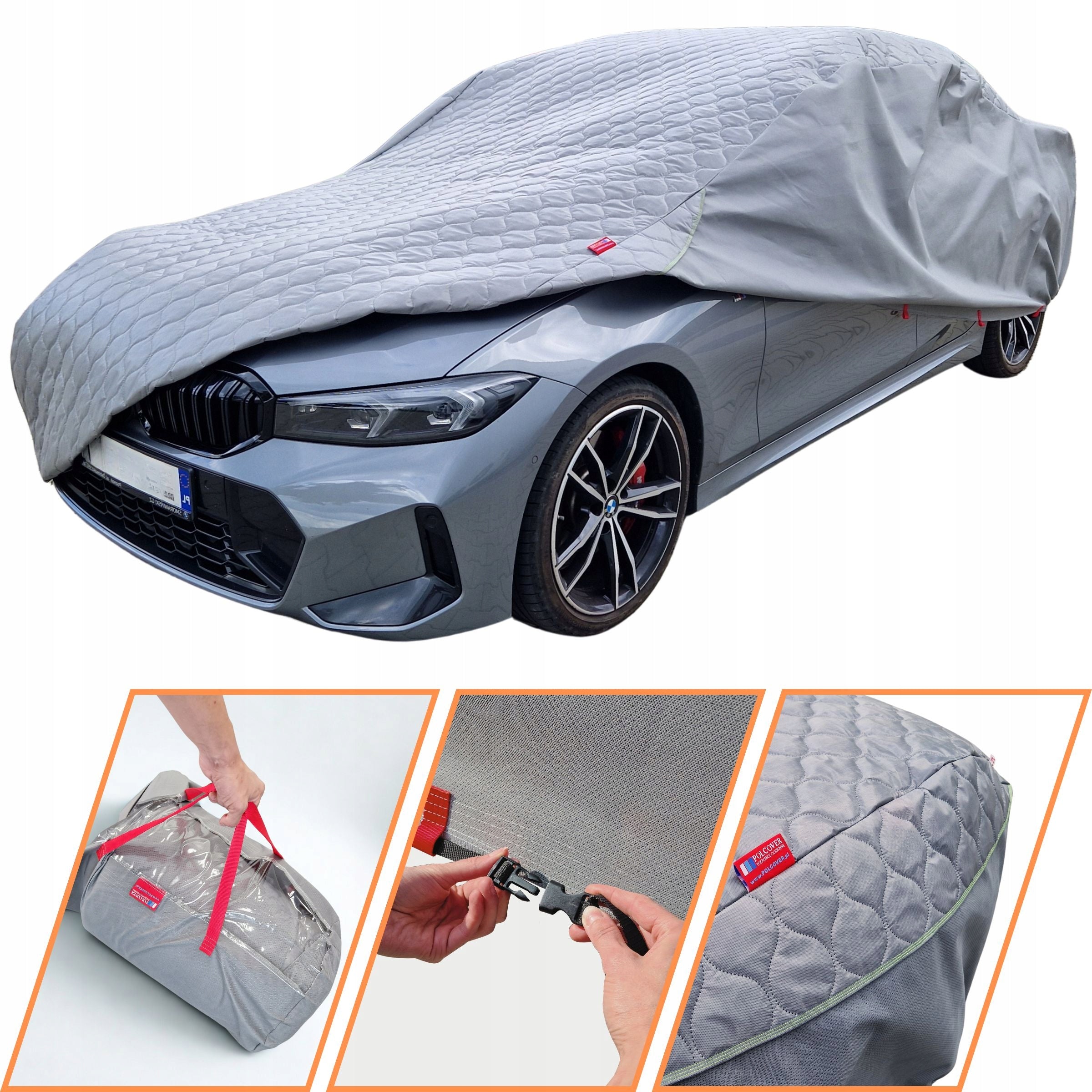 AERO Cover for Grad 8mm Anti-Hail for Auto r. M sedan 410-450cm Lightweight