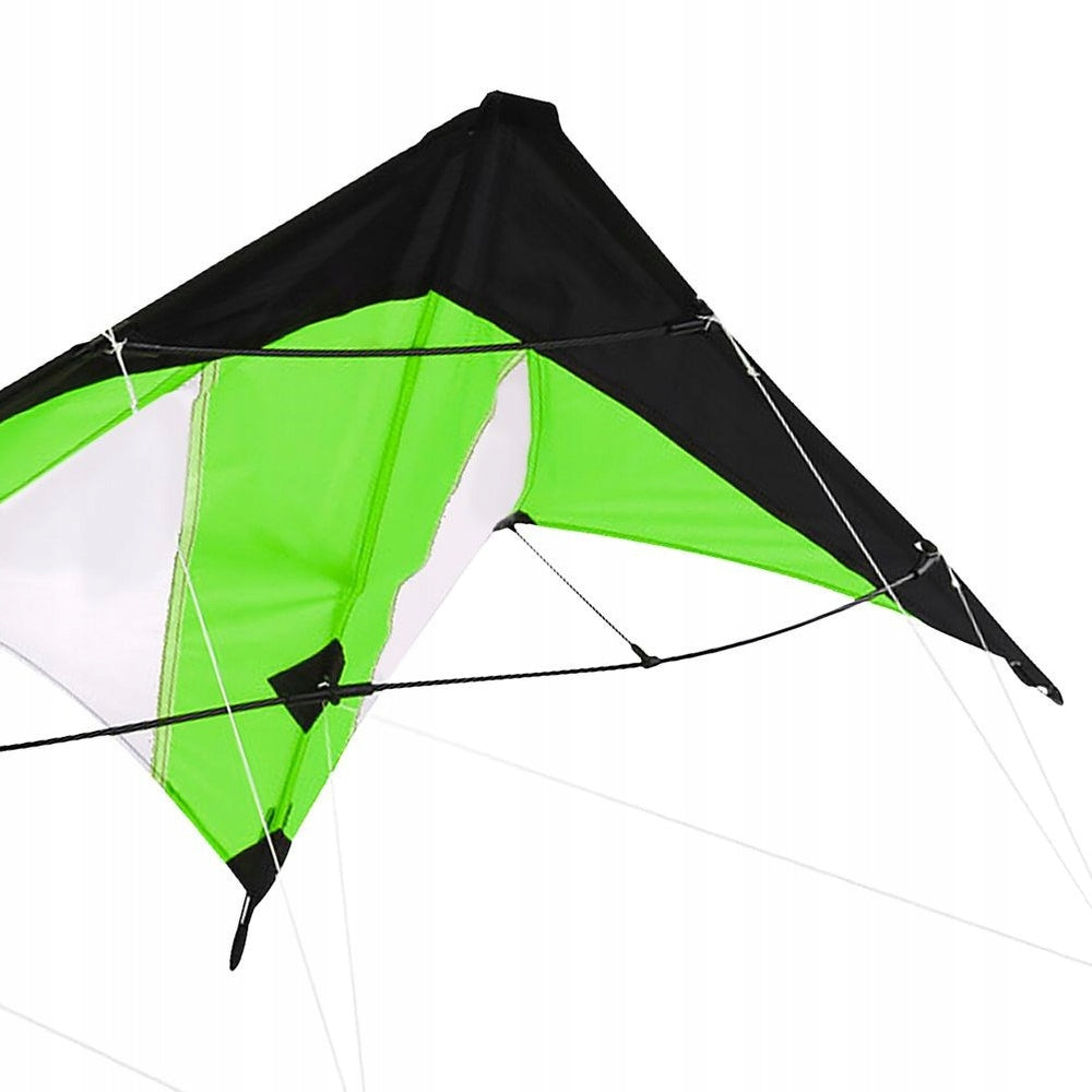 AEROBATIC kite for children adults large with rope green 120x50 Kid's age 3+ months