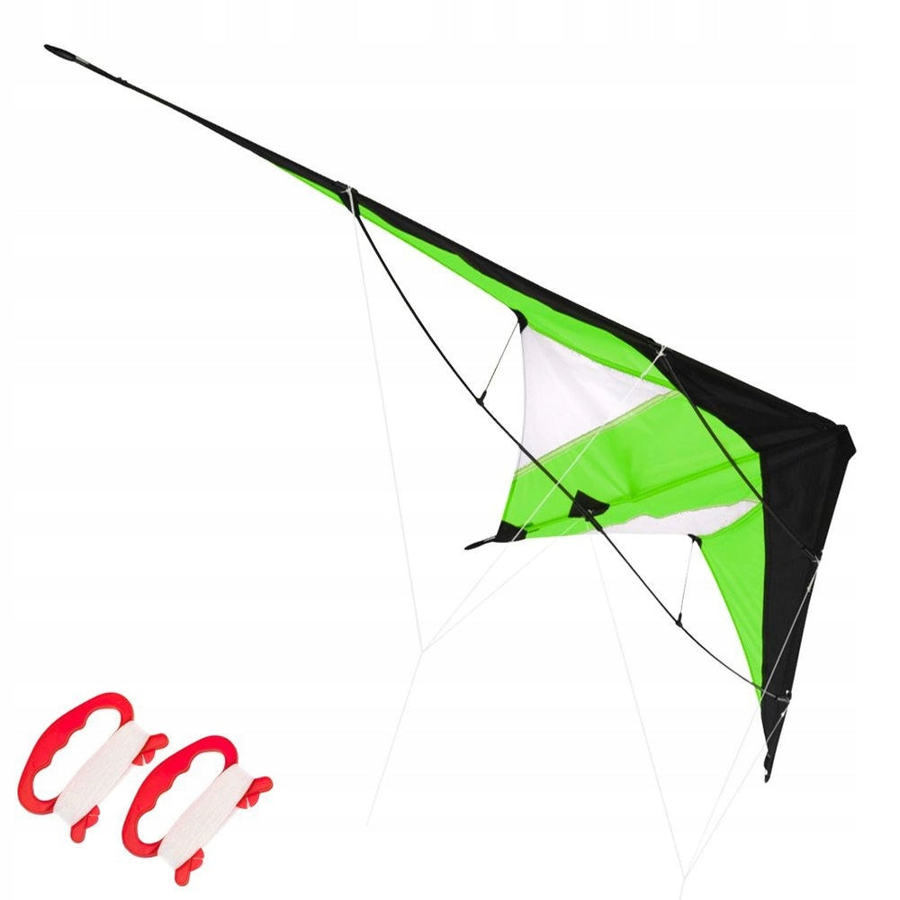 AEROBATIC kite for children adults large with rope green 120x50 Product height 2 cm