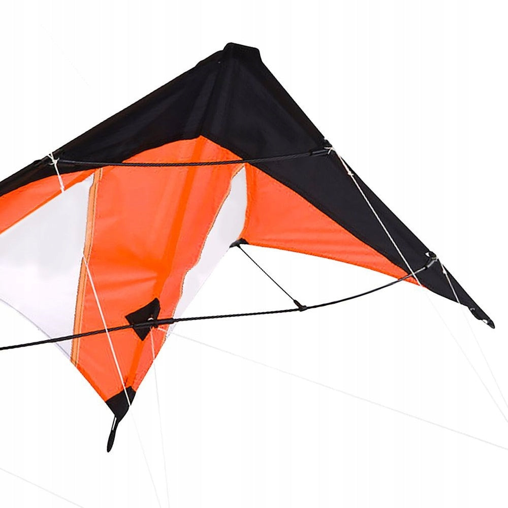 AEROBATIC kite for children adults large with rope orange 120x50 Kid's age 3+ years