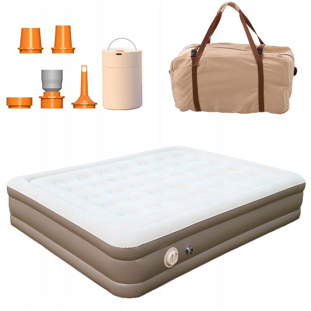 AEROGOGO PB5-01 Bed sofa with pump MATTRESS automatically inflatable 2 people. Color gray