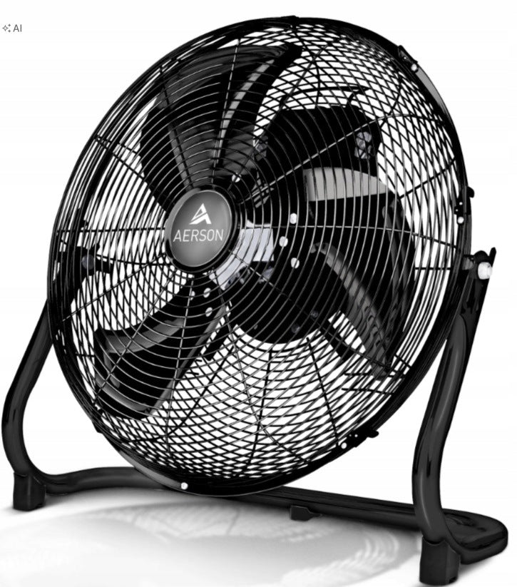 AERSON floor fan 30cm black windmill 45W