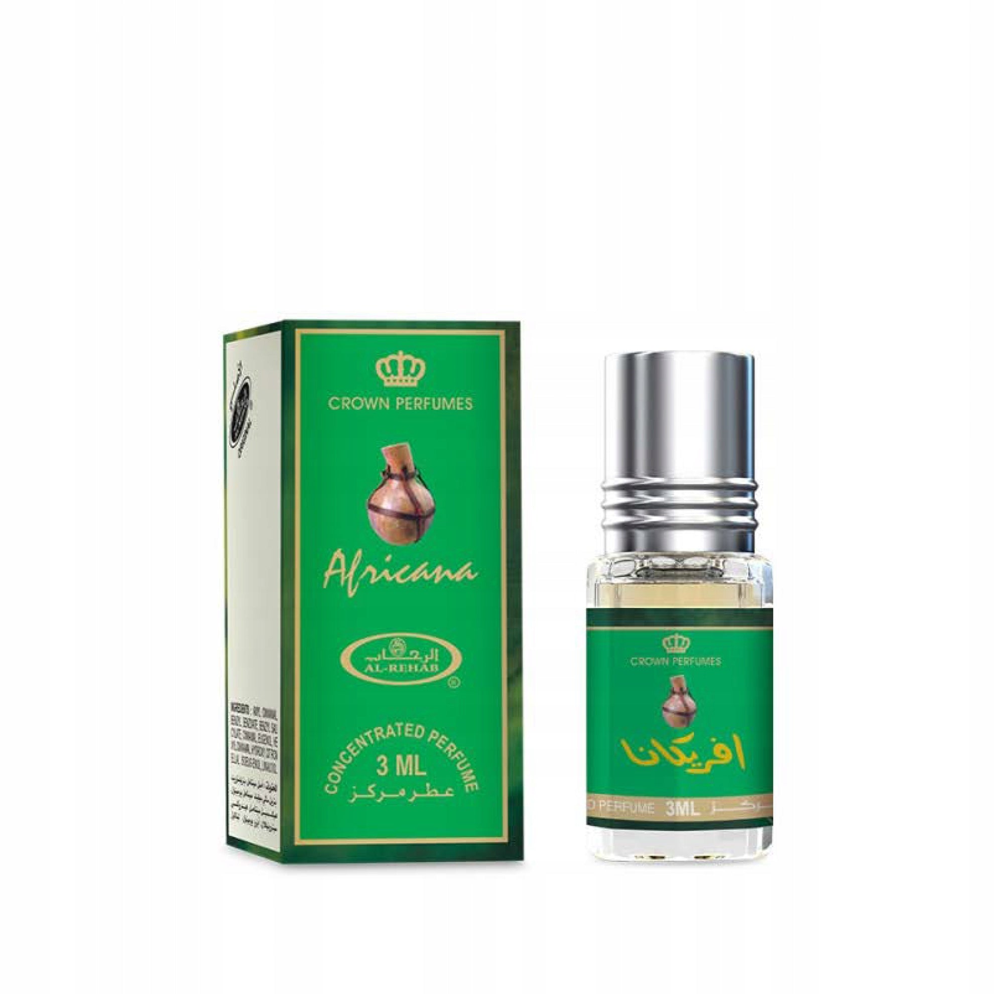 AFRICANA ARABIC PERFUME IN OIL POWDERED JASMINE 3 ml AL REHAB Packaging status original