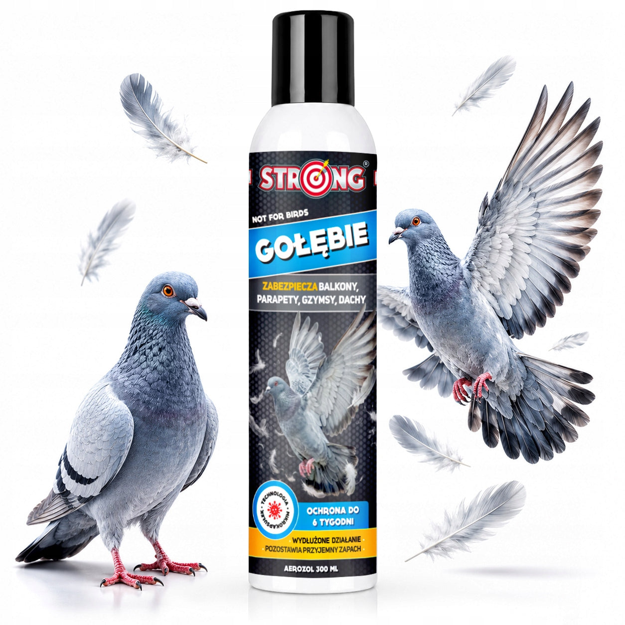 AGENT PROTECTING SURFACES AGAINST DIRT BY PIGEONS 300ML Brand Strong