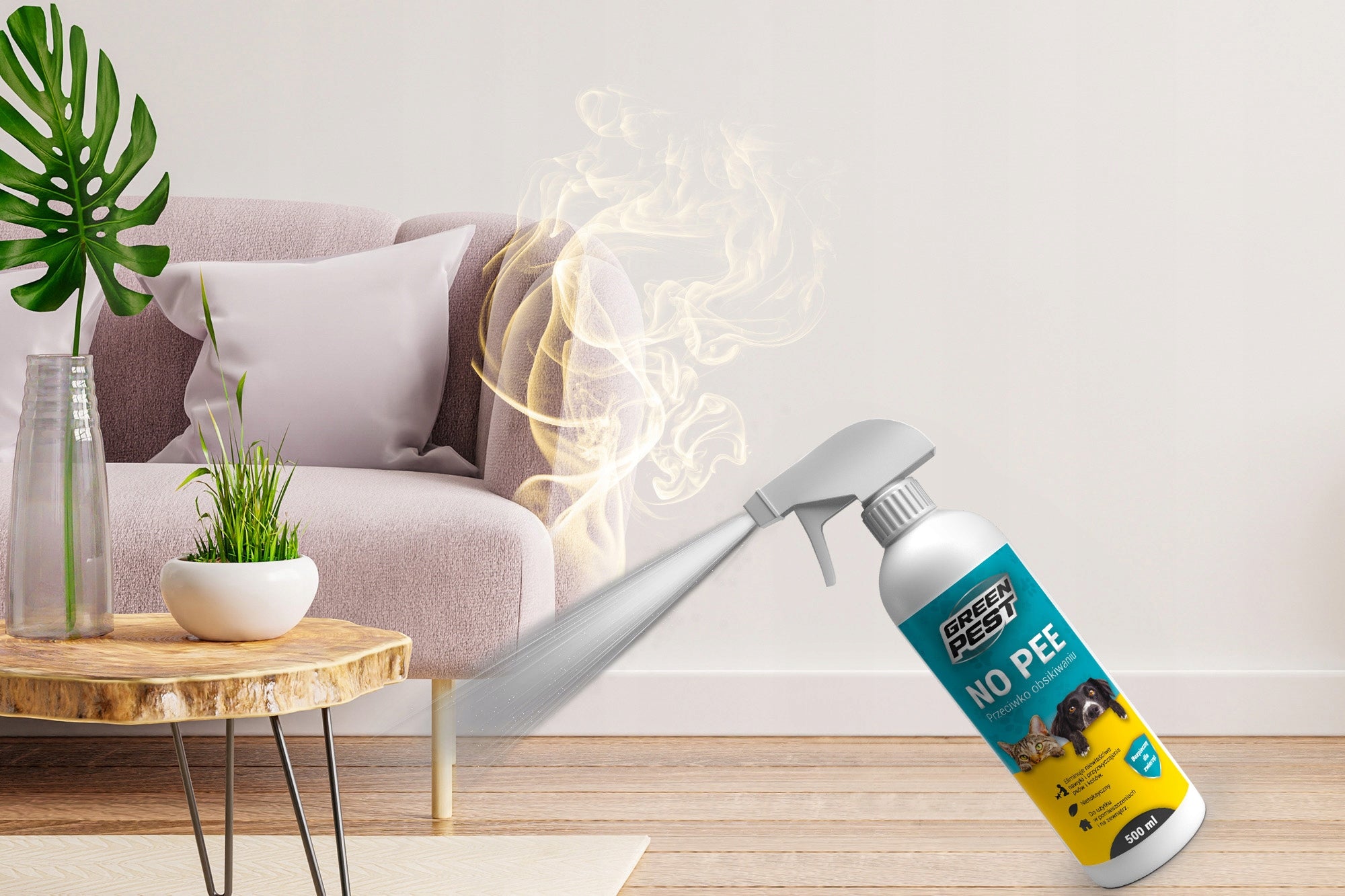 AGENT SPRAY LIQUID NO PEE AGAINST PEEING DOGS AND CATS 500ML Batteries included no
