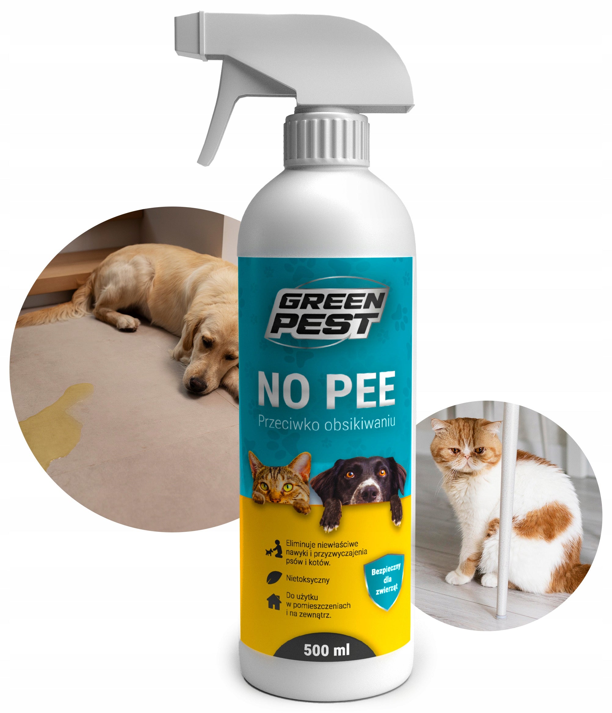 AGENT SPRAY LIQUID NO PEE AGAINST PEEING DOGS AND CATS 500ML Kind liquid