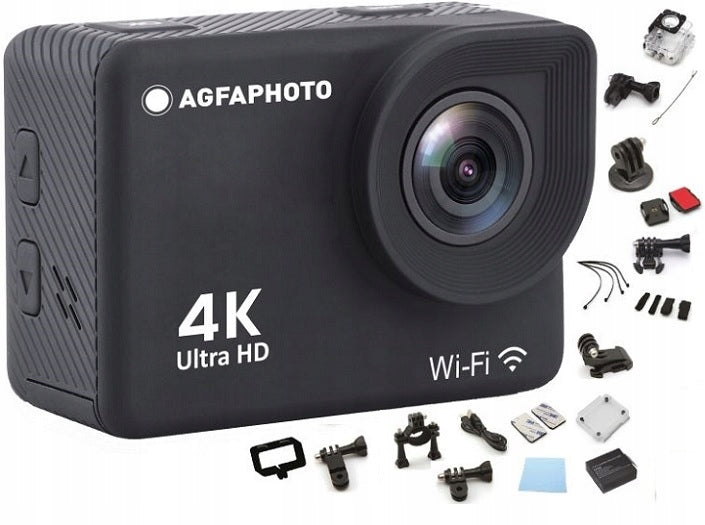 AGFAPHOTO AGFA AC9000 Sports Camera 4K 20MP WiFi LCD 2'' Numerous Accessories