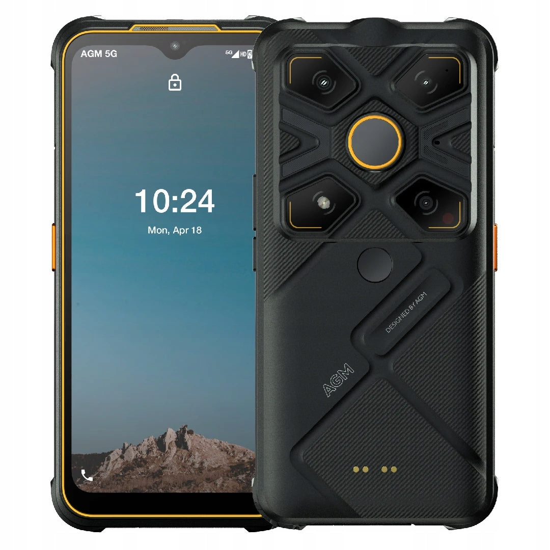 AGM G1S 5G ruggedized phone, 8GB 128GB,5500mAh,6.53 inch-Black
