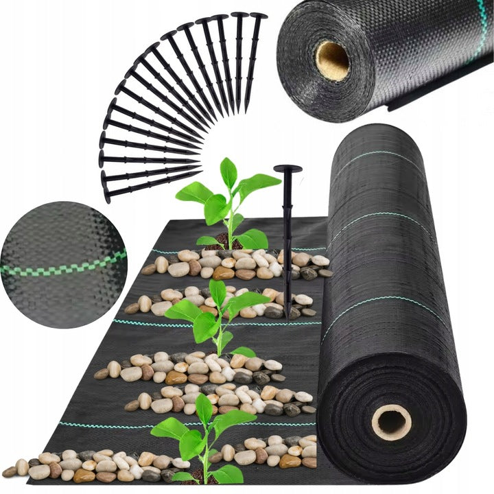 Neaustinė agrotekstilė nuo piktžolių Gardina, 1.1x50 m, 70 g/m2