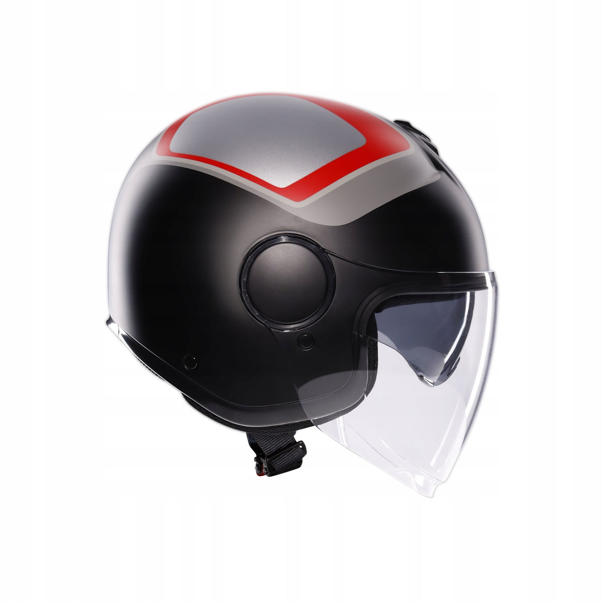 AGV Eteres Scaglieri Open Helmet Gray/Red Matt L Size L