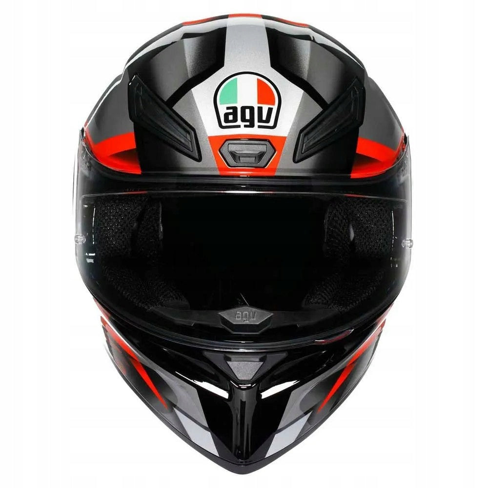 AGV K-1 L Fastlap Helmet Black/Grey/Red E2206 Manufacturer's catalog number 2118394001 064 L