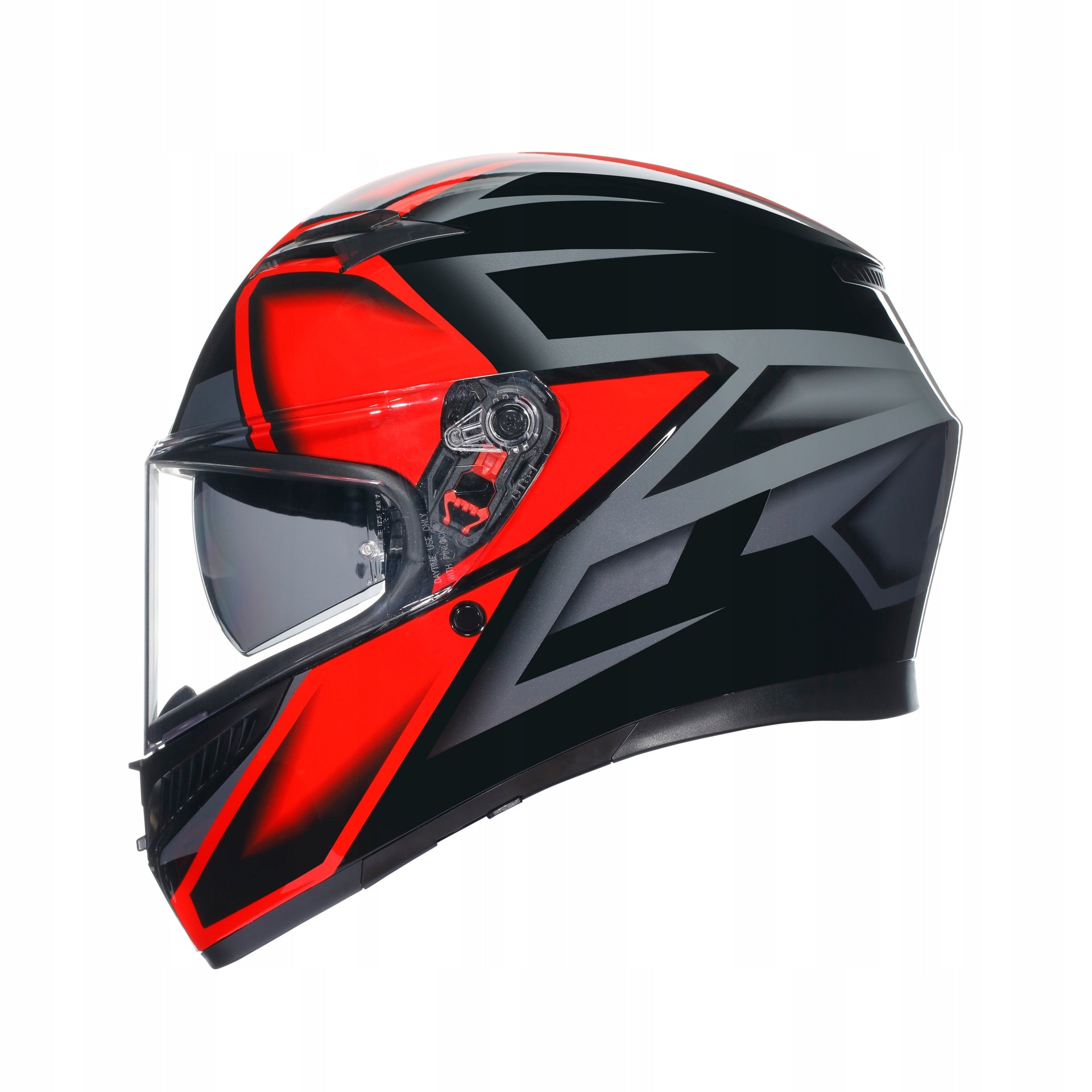 AGV K-3 L Compound Helmet Black/Red E2206 Manufacturer's catalog number 18381001 009 L