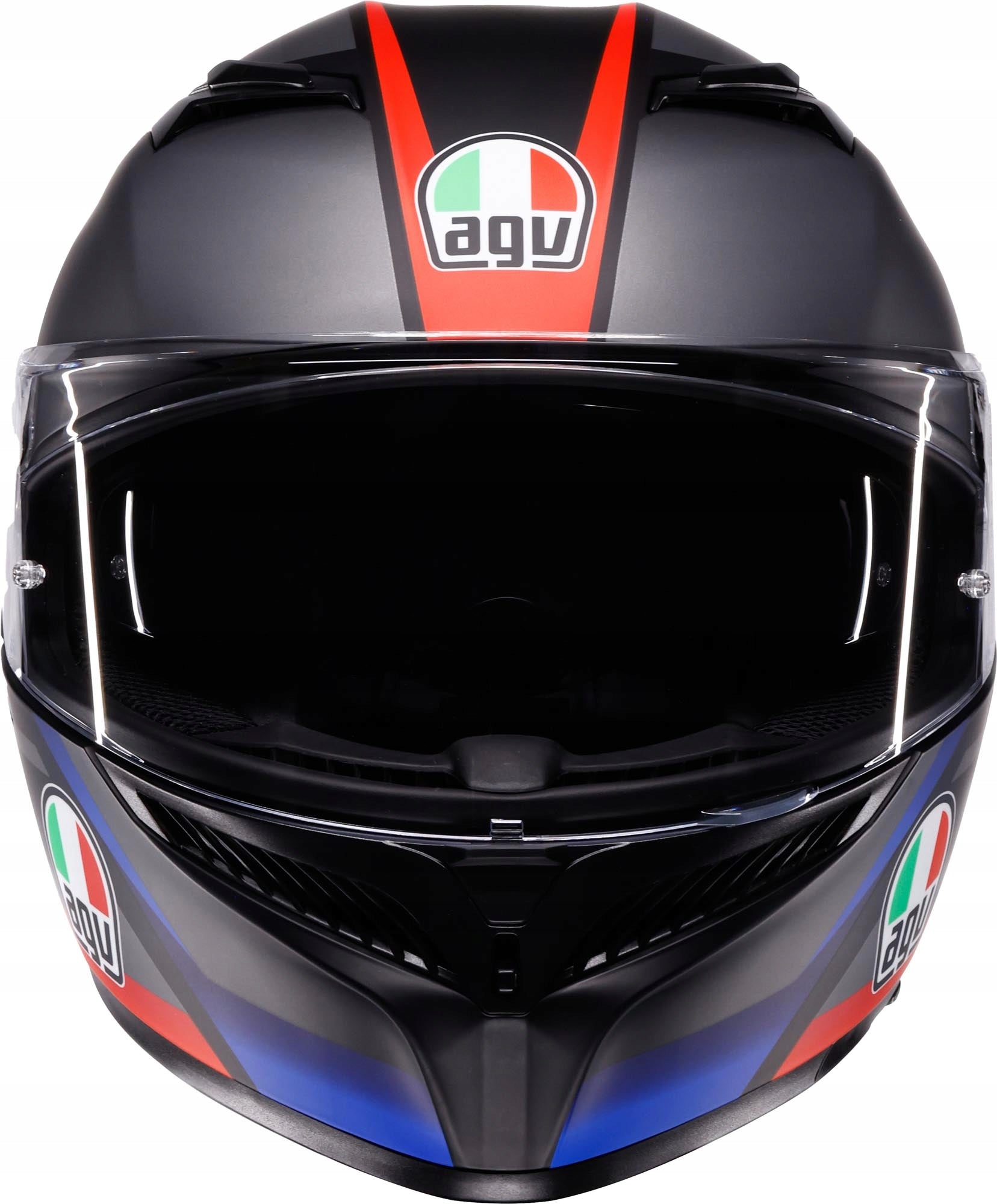 AGV K-3 S Striga helmet Matt Black/Blue/Red E2206 Packaging status original