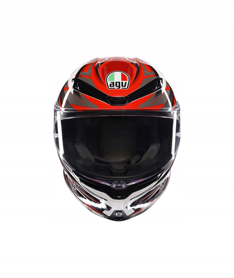 AGV K6 S REEVAL WHITE/RED/GRAY XL HELMET + FREEBIES Size XL