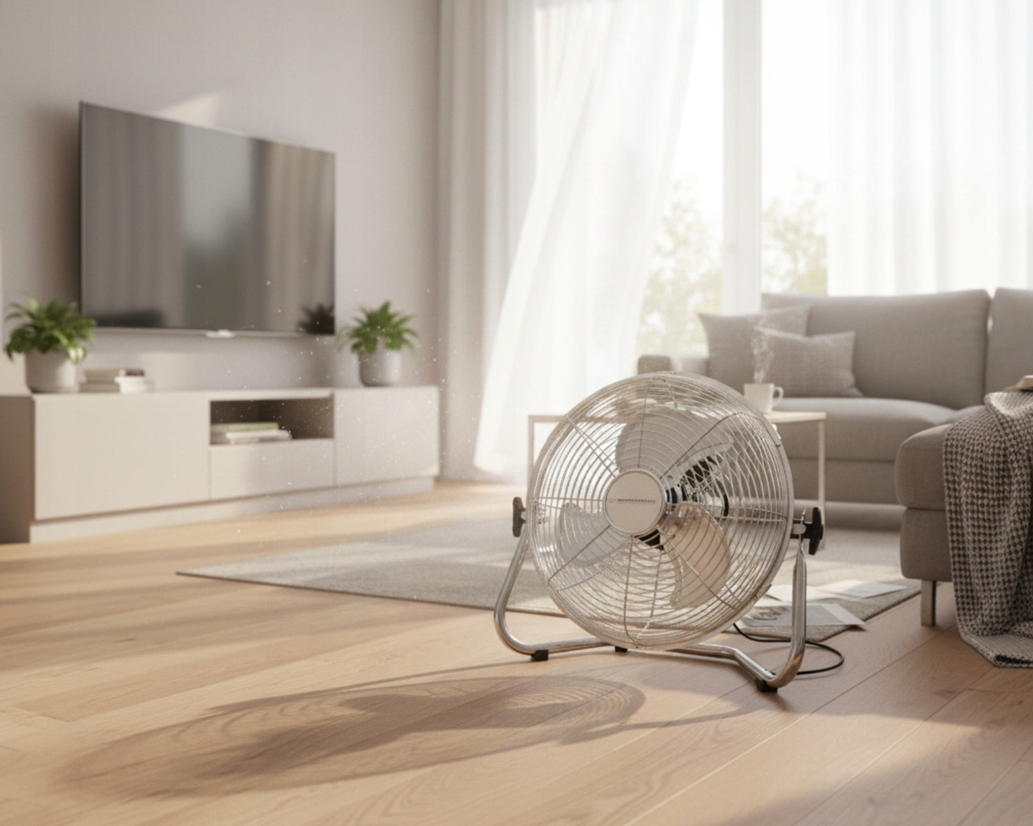 AIR CIRCULATOR FAN Industrial Floor FAN 50W Functions tilt angle adjustment
