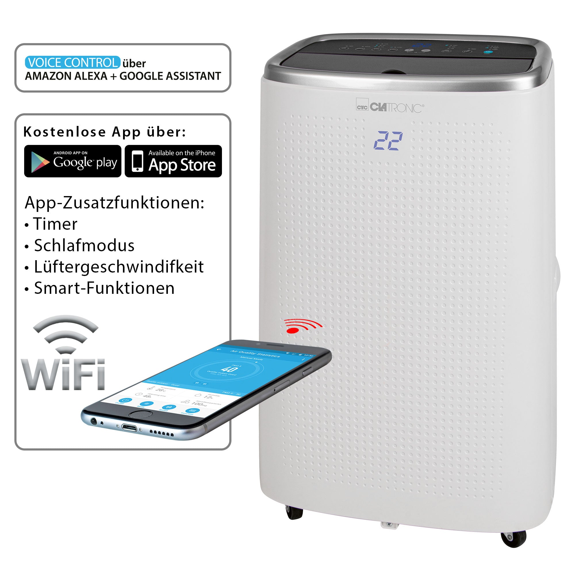 AIR CONDITIONER CL3750 CLATRONIC Power 1345 W