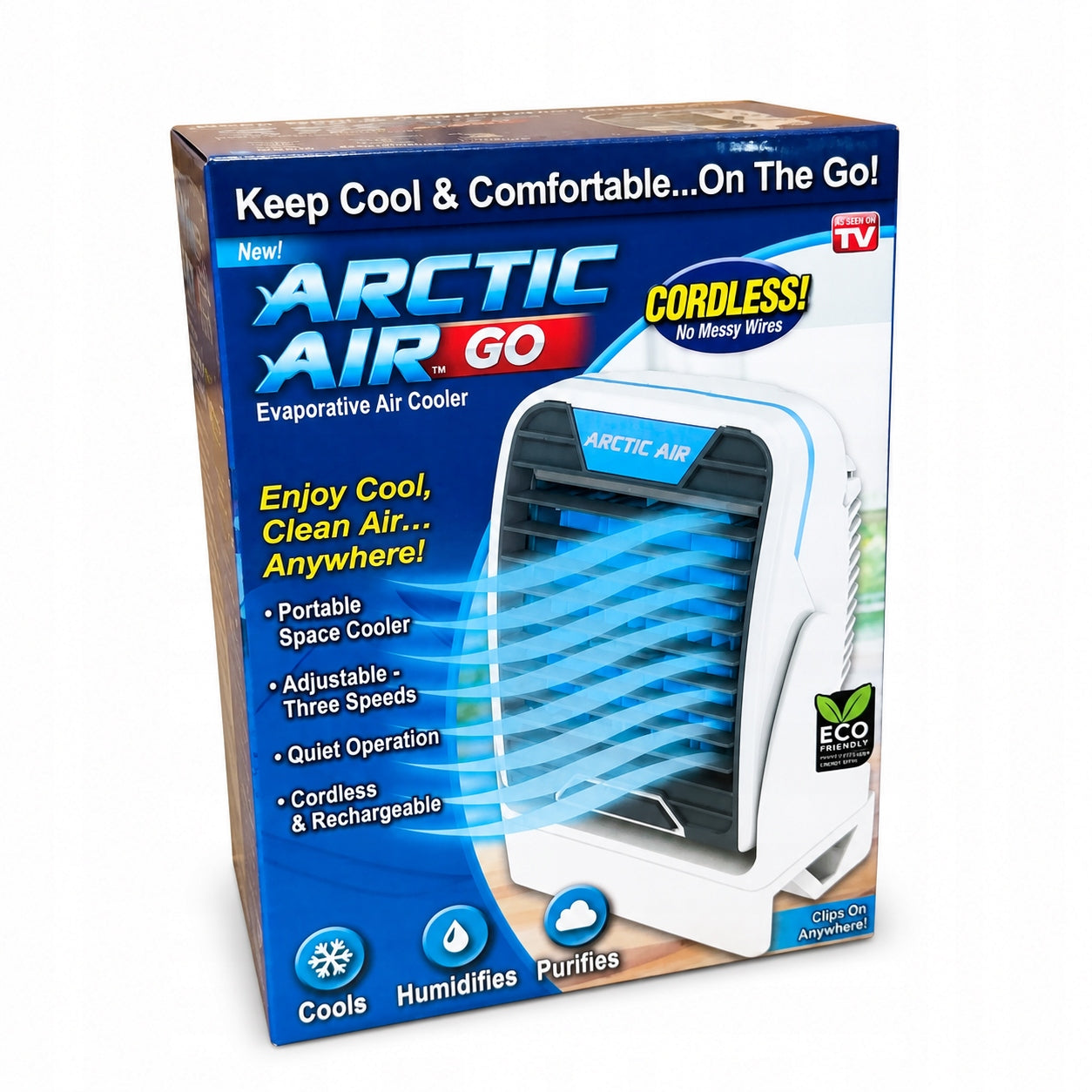 AIR CONDITIONER PORTABLE DESK WINDMILL FOR WATER AND ICE 3IN1 USB + AKU FAN Model KLIMATOR PRZENOŚNY WIATRAK NA WODĘ i LÓD Aku