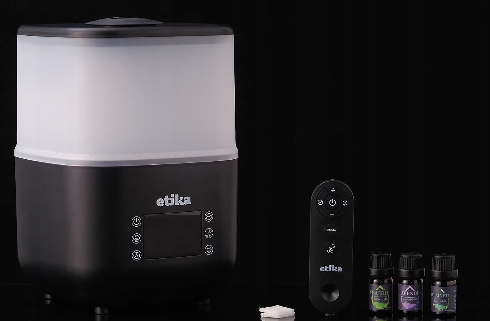 AIR HUMIDIFIER 3in1 4L HYGROMETER AROMATHERAPY DIFFUSER IONIZER OIL Maximum room size 50 m²