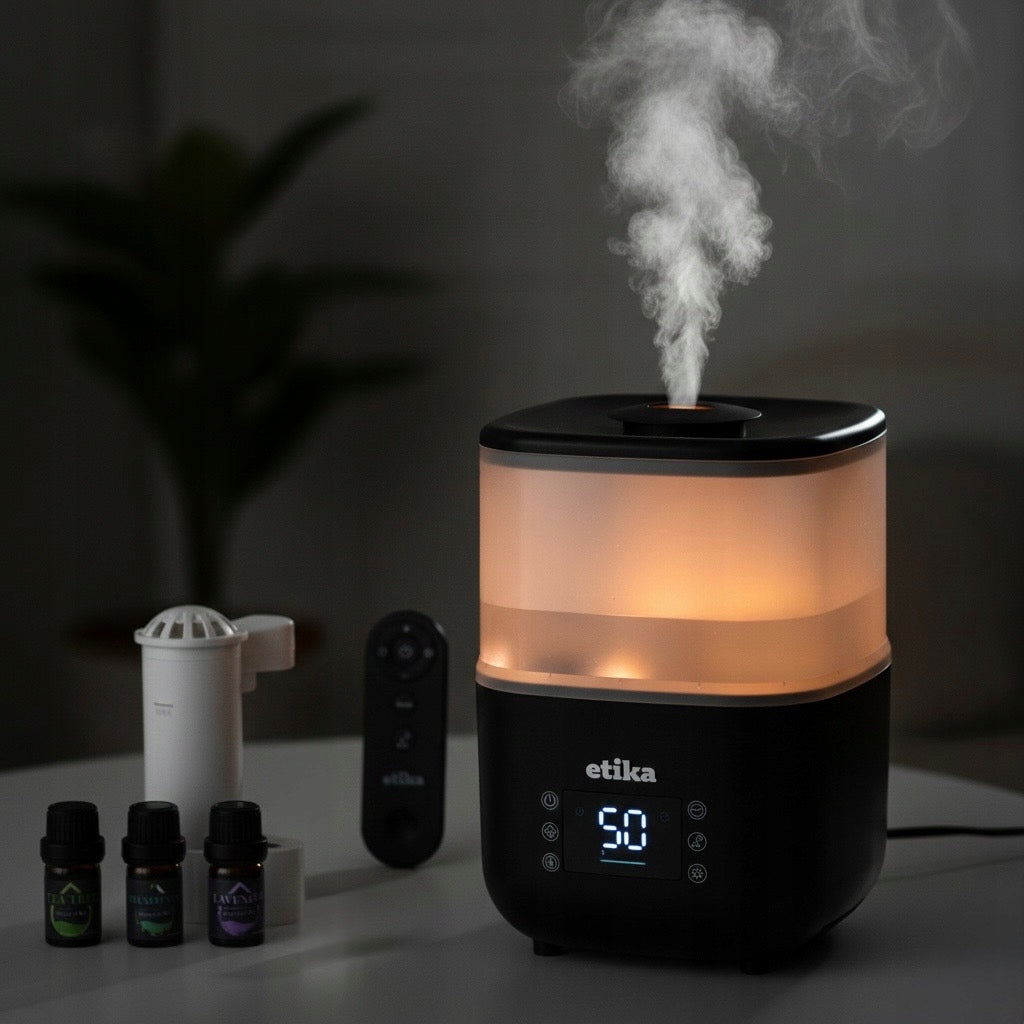 AIR HUMIDIFIER 3in1 4L HYGROMETER AROMATHERAPY DIFFUSER IONIZER OIL Packaging status original