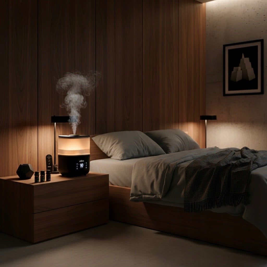 AIR HUMIDIFIER 3in1 4L HYGROMETER AROMATHERAPY DIFFUSER IONIZER OIL Type ultrasonic humidifier