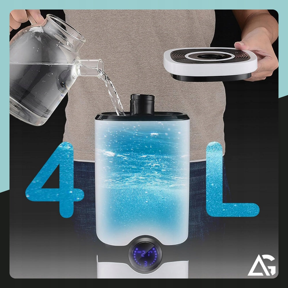 AIR HUMIDIFIER AROMATHERAPY DIFFUSER TIMER PILOT + 12x OILS Manufacturer code ZAPACHOWY ULTRADŹWIĘKOWY NAWILŻANIE OLEJKI