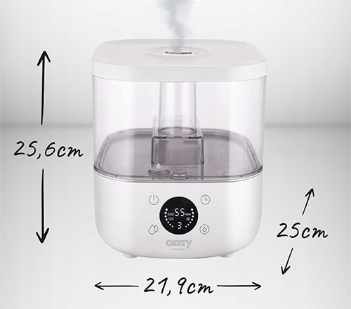 AIR HUMIDIFIER Ultrasonic Diffuser Sensor AROMATHERAPY HYGROMETER Water tank capacity 5 l