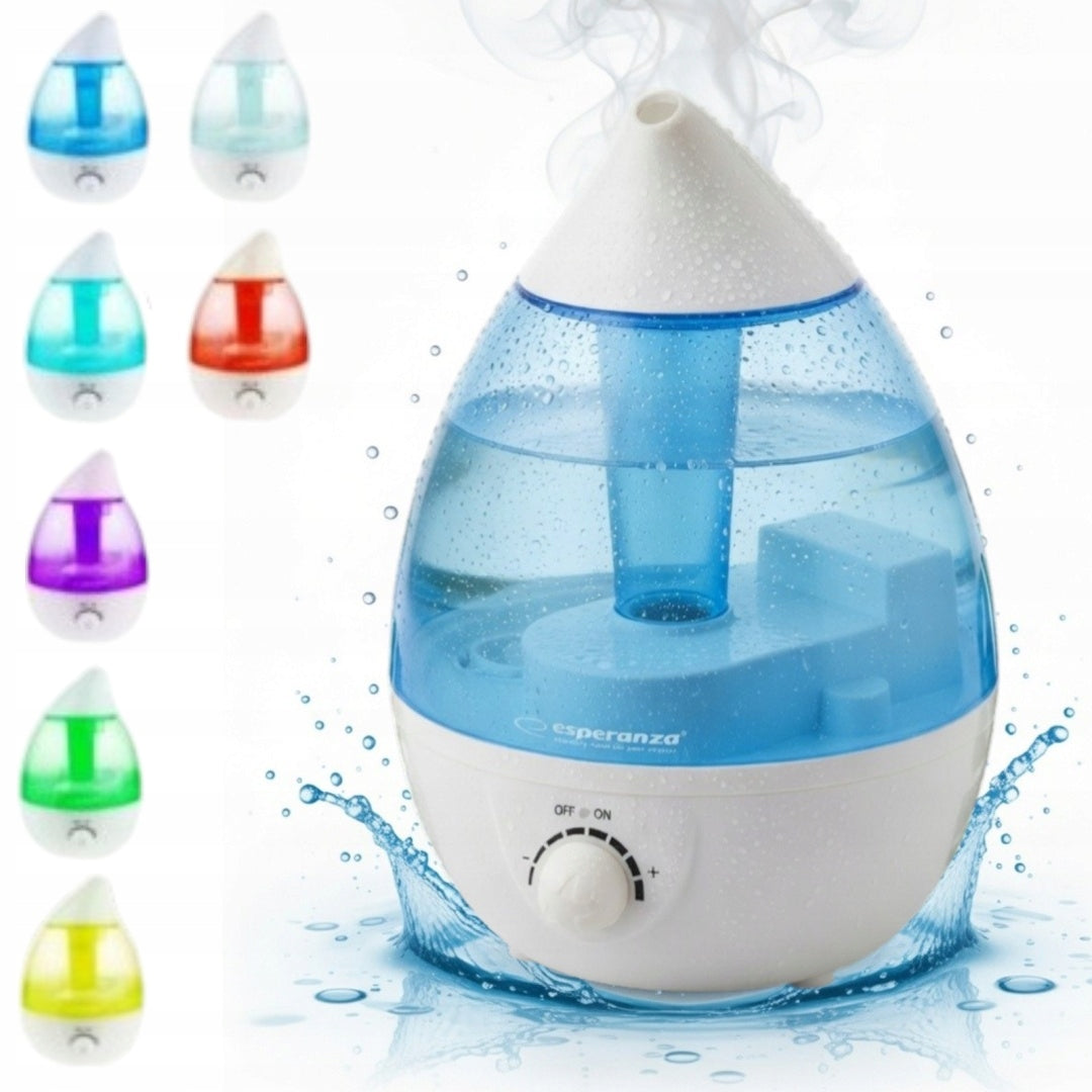 AIR HUMIDIFIER Ultrasonic Quiet 7 Colors LED Mist Adjustment