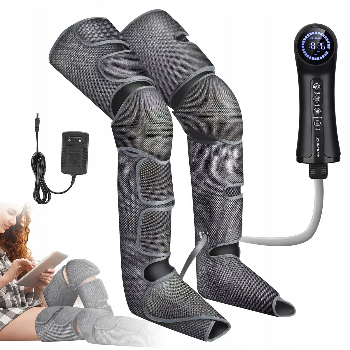 AIR MASSAGER FOR LEGS AND ARMS 3MODES FULL AIRBAG