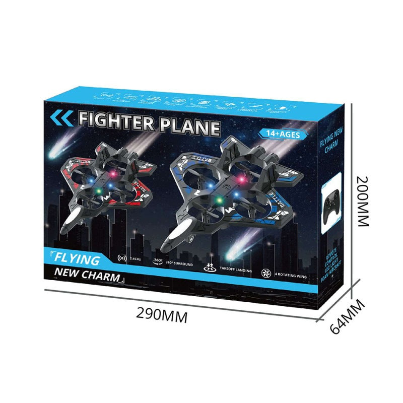 AIRCRAFT DRONE RC AIRCRAFT FIGHTER AEROBATICS 360° PILOT FOR CHILDREN 14+ Packaging status original