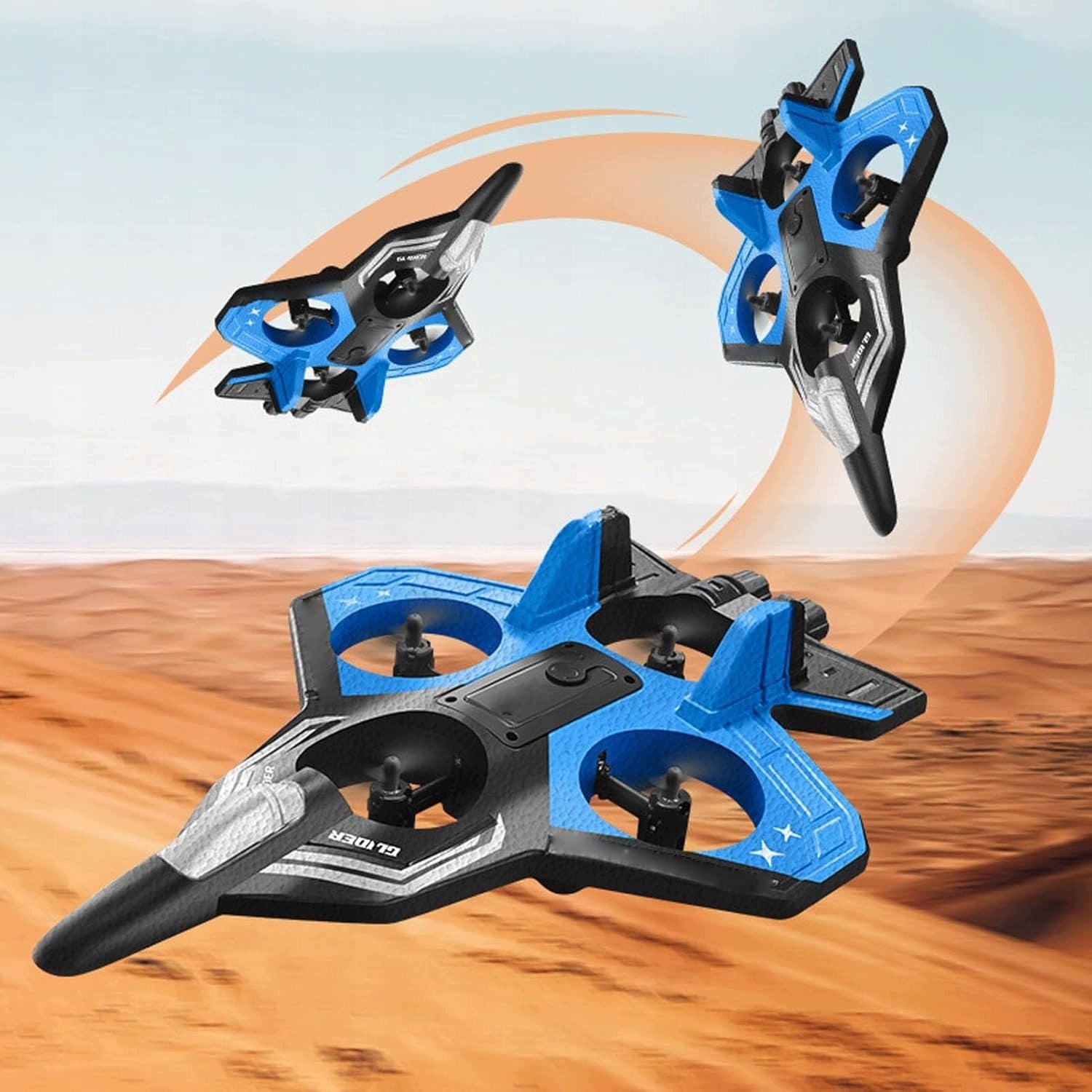 AIRCRAFT DRONE RC FIGHTER REMOTE CONTROLLED REMOTE CONTROL ROTATION 360° HEADLESS MODE Packaging status original