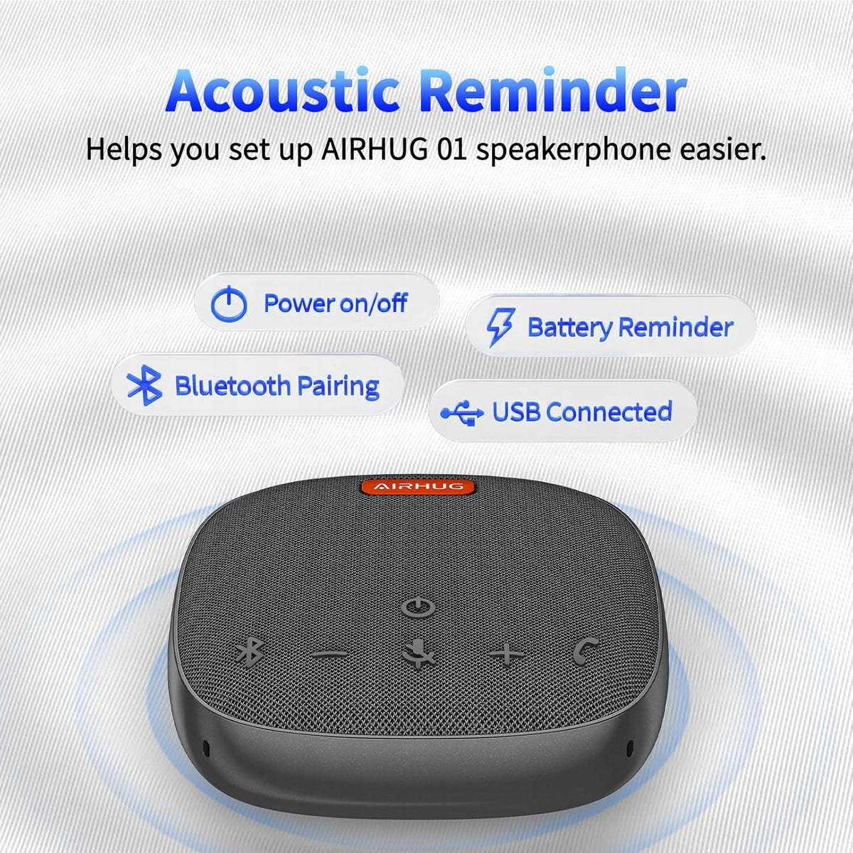 AIRHUG 01 Portable Bluetooth Speaker USB Conference Microphone Brand no brand