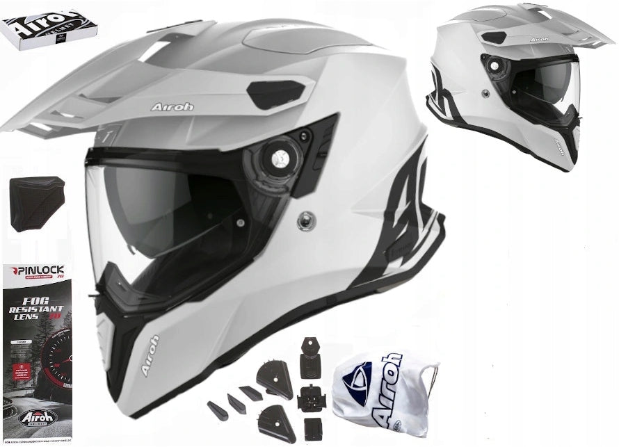 AIROH COMMANDER CONCRETE GRAY MATT ENDURO ADV HELMET FREEBIES M EAN (GTIN) 8029243294108