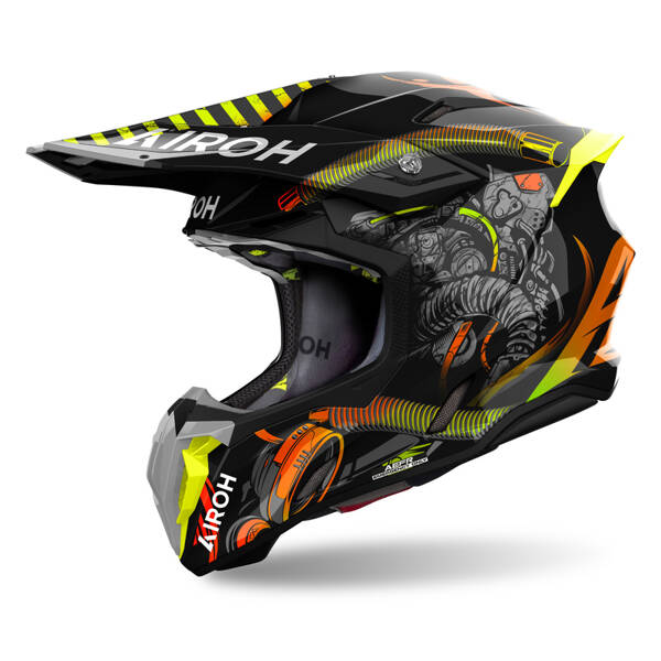 AIROH Twist 3 Toxic Gloss helmet