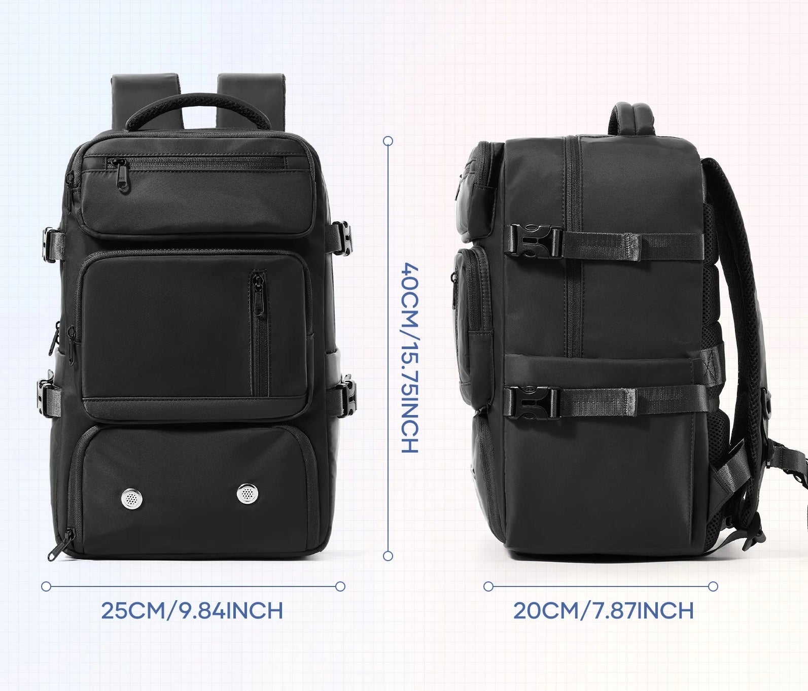 AIRPLANE BACKPACK 40x20x25 RYANAIR HAND LUGGAGE CABIN TRAVEL Brand no brand