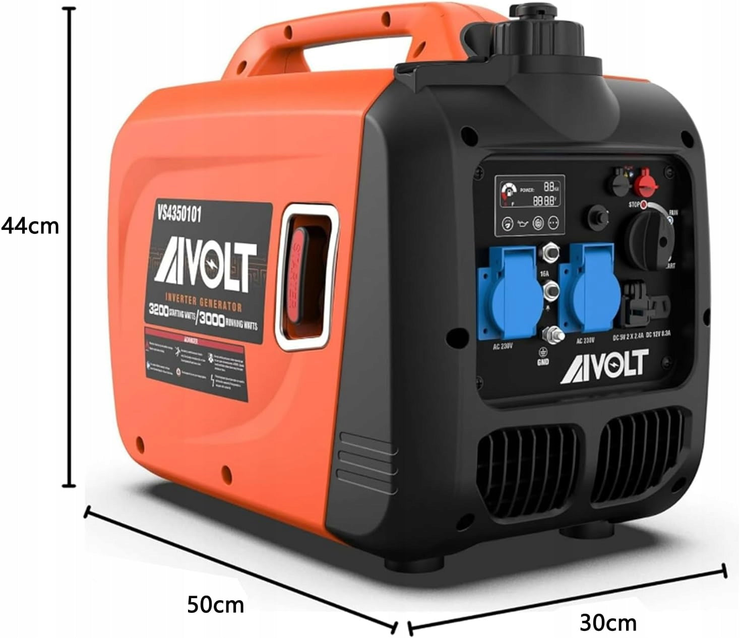 AIVOLT Portable Generator Gasoline Generator 3200W Silent EAN (GTIN) 099667538117
